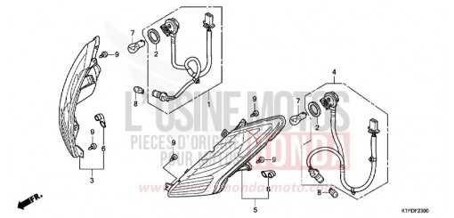 CLIGNOTANT SH125B de 2011
